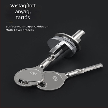 Vitrinzár cink ötvözetből, modell 2312, alkalmazási terület: fagylaltos vitrinek, hűtő vitrinek és vitrínajtók, márka Willy has hardware, stílus modern egyszerű