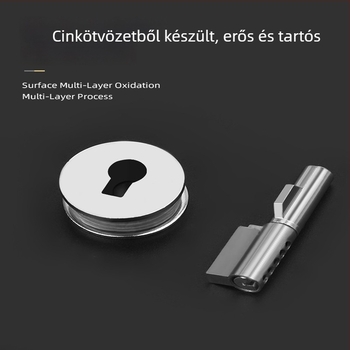 Vitrinzár cink ötvözetből, modell 2312, alkalmazási terület: fagylaltos vitrinek, hűtő vitrinek és vitrínajtók, márka Willy has hardware, stílus modern egyszerű