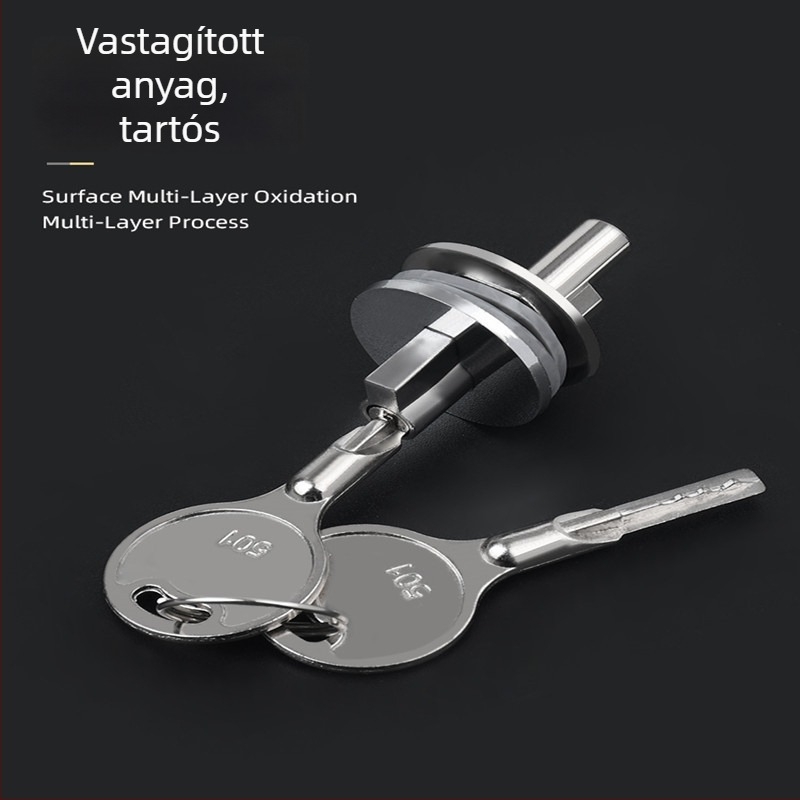Vitrinzár cink ötvözetből, modell 2312, alkalmazási terület: fagylaltos vitrinek, hűtő vitrinek és vitrínajtók, márka Willy has hardware, stílus modern egyszerű