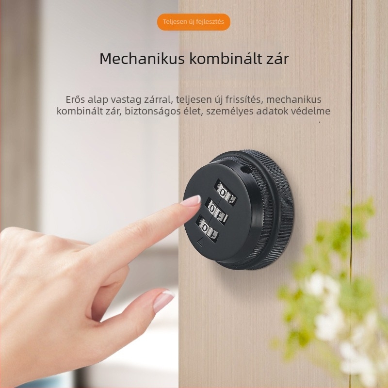Fiókzár digitális kóddal, cinkötvözetből, modell JFL138, fiókokhoz, magáncímke elérhető