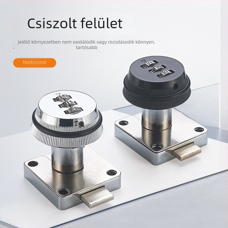 Fiókzár digitális kóddal, cinkötvözetből, modell JFL138, fiókokhoz, magáncímke elérhető