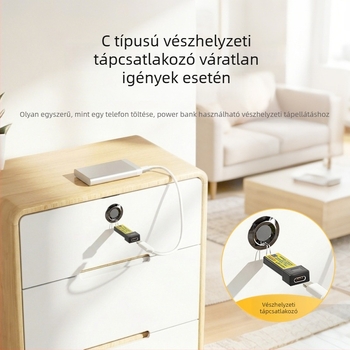 Ujjlenyomat-olvasós fiókzár, fogantyú nélküli, irodai automata zár, anti-lopás iratszekrényhez, csendes működés