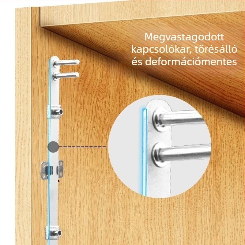 Íróasztalhoz tartozó szekrényzár alumínium ötvözetből, három fiókos kivitel, modell 1, Mingge márka, új kínai stílus