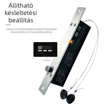 Beágyazott rejtett elektromos zár üveges ajtókhoz — alumíniumötvözet panel, kötél típusú modell, modern minimalista stílus