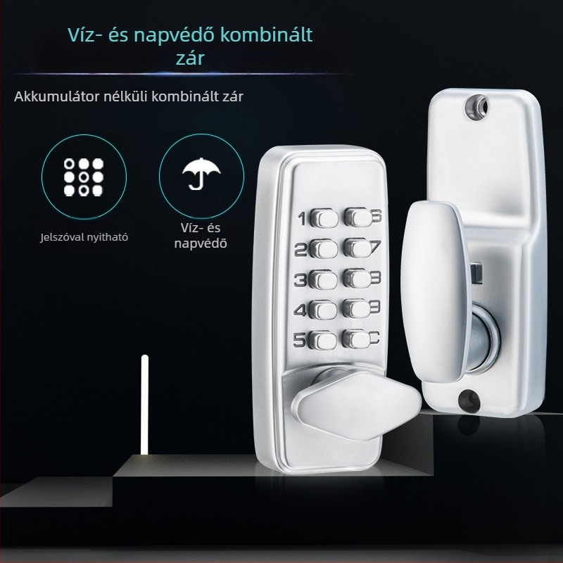 Jin Shiyu mini mechanikus kombinációs zár, cink-ötvözet, modell 380, vízálló