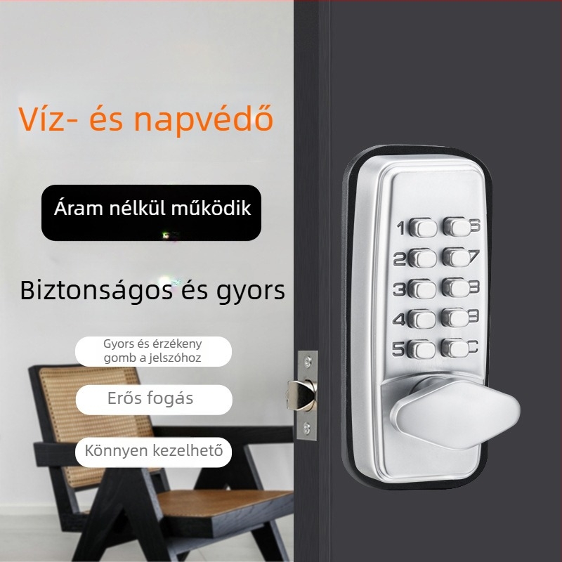 Jin Shiyu mini mechanikus kombinációs zár, cink-ötvözet, modell 380, vízálló