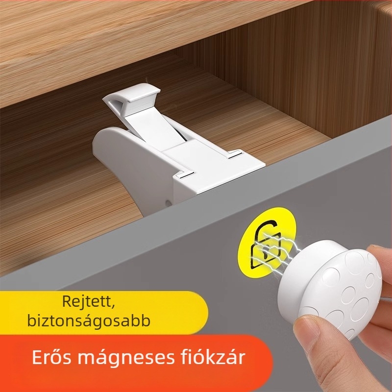 Mágneses fiókezár - The First Force CLCTSUO, műanyag, széles körű alkalmazás, modern egyszerű stílus