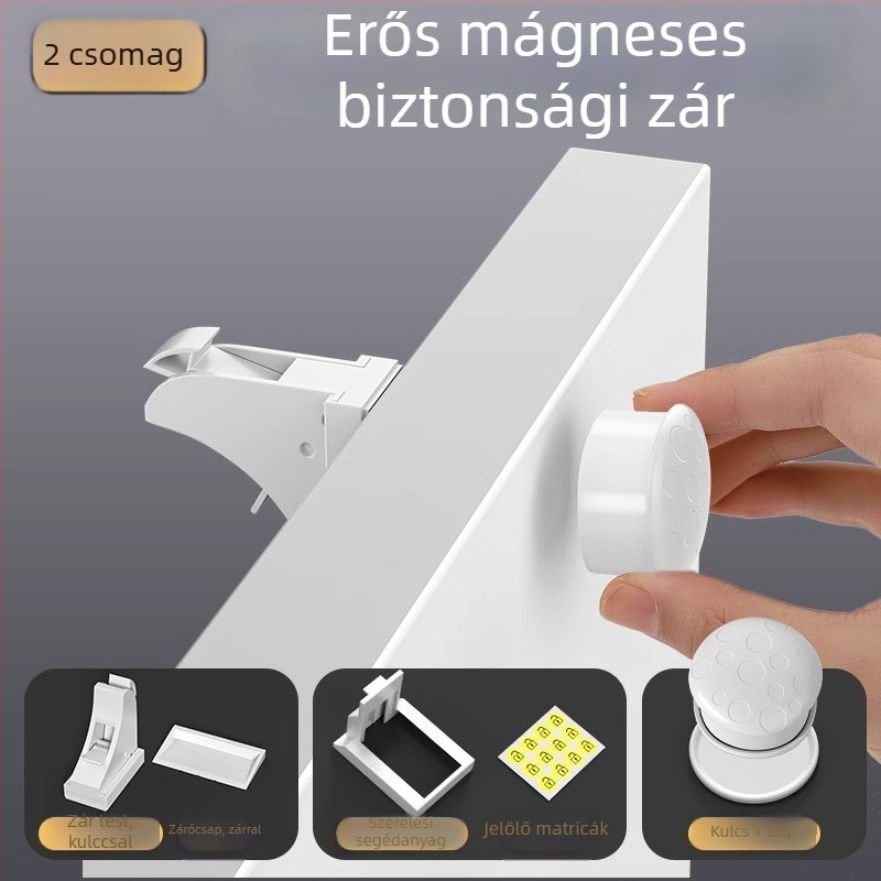 Mágneses fiókezár - The First Force CLCTSUO, műanyag, széles körű alkalmazás, modern egyszerű stílus