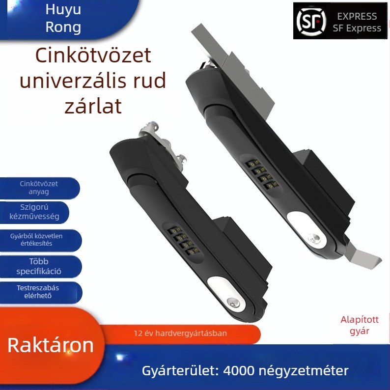 Fiókzár cink ötvözetből, Yr054 modell, biztonsági szekrényekhez, Yurong