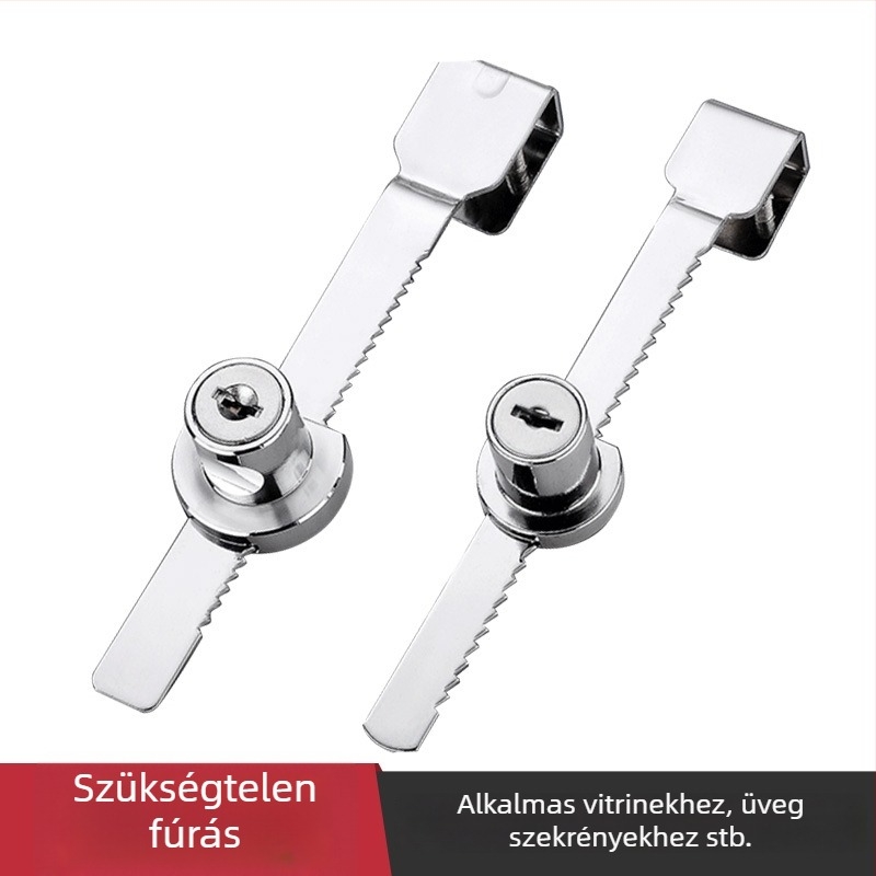 Gu Rui cink-ötvözetből készült zár üveg vitrínához – Modell 318-328, modern egyszerű dizájn