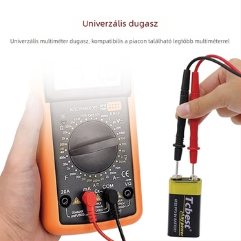 Mérőműszer tesztvezetékek, 10A, 1000V, univerzális kompatibilitás