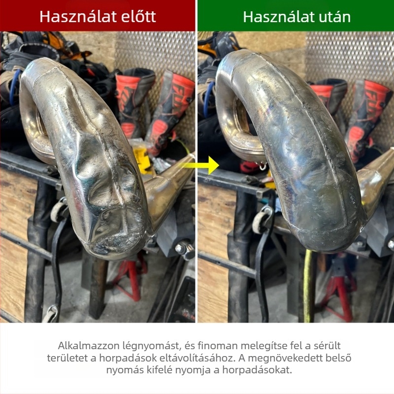 Kétütemű motorkerékpár kipufogó dentjavító készlet – alumínium, Rulline márka, universalisan kompatibil