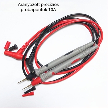 Műszeres vizsgáló vezeték vékony heggyel, 1000V 10A, aranyozott réz tű, PVC-kábel — Zhentai Zhizao, Modell 10A Large Pen