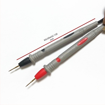 Műszeres vizsgáló vezeték vékony heggyel, 1000V 10A, aranyozott réz tű, PVC-kábel — Zhentai Zhizao, Modell 10A Large Pen