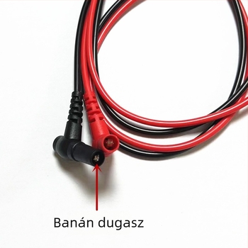 Műszeres vizsgáló vezeték vékony heggyel, 1000V 10A, aranyozott réz tű, PVC-kábel — Zhentai Zhizao, Modell 10A Large Pen