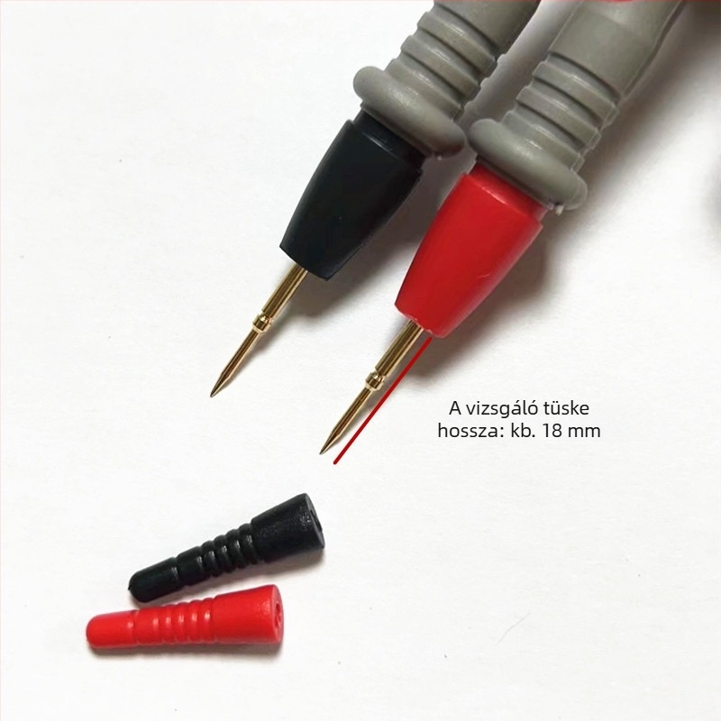 Műszeres vizsgáló vezeték vékony heggyel, 1000V 10A, aranyozott réz tű, PVC-kábel — Zhentai Zhizao, Modell 10A Large Pen