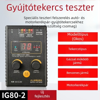 Autógyújtó tekercs detektor - magasfeszültségű diagnosztikai eszköz - IG80 műanyag