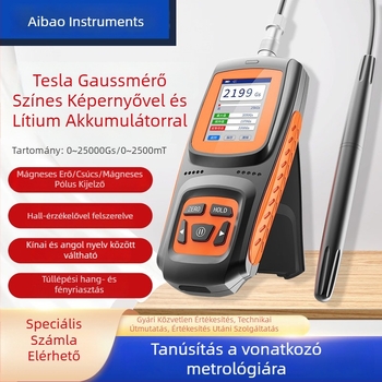 Kézben tartható digitális Tesla-mérő – nagy pontosságú mágneses mező erősség detektor