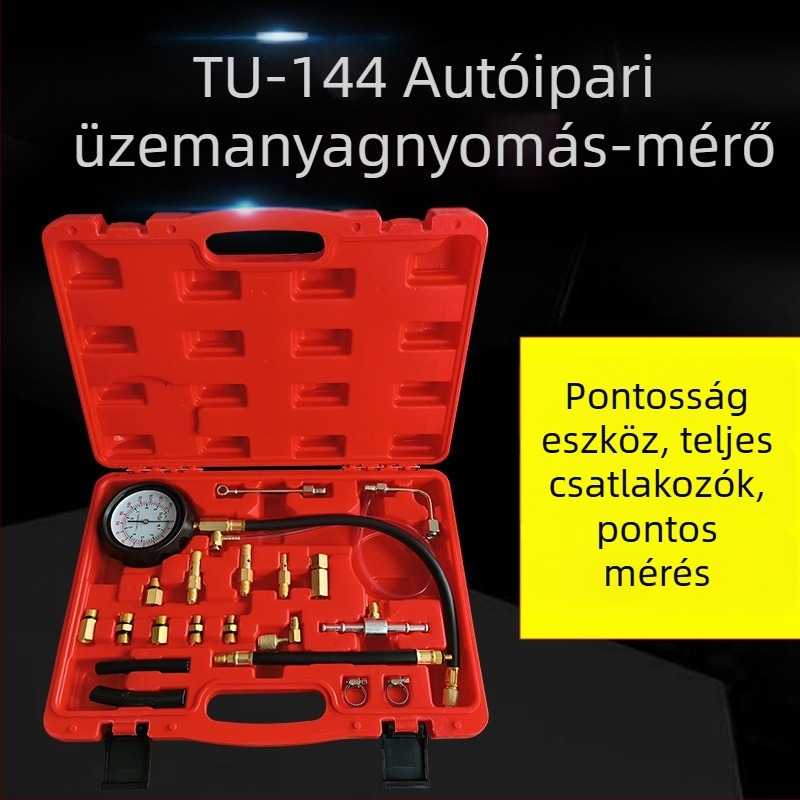 Autó tüzelőanyag-nyomásmérő – fém test, Wanshida márka, autókarbantartáshoz