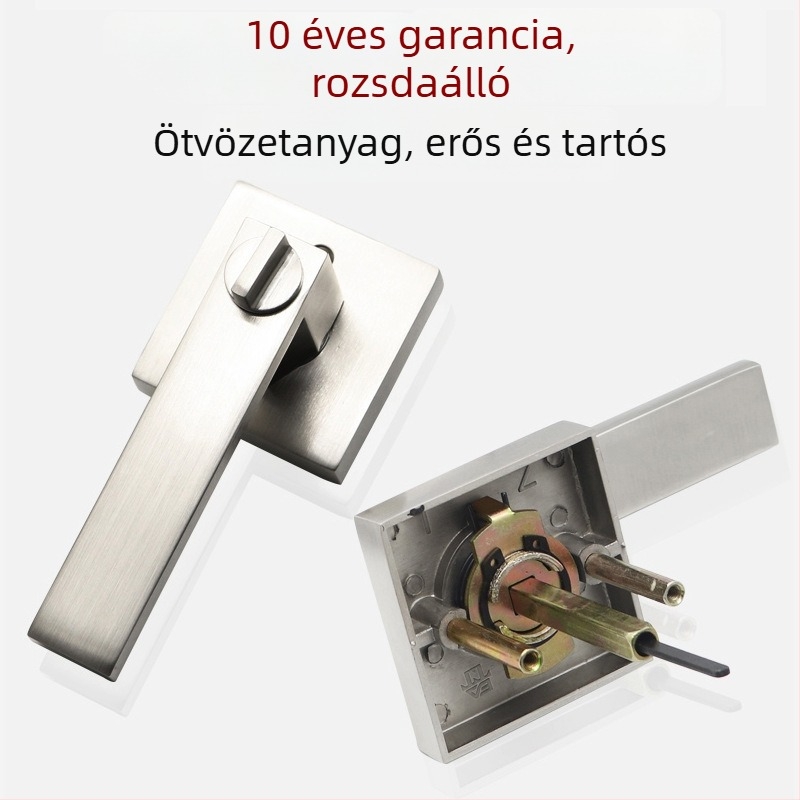 Hárompólusú fogantyúzár belső ajtókhoz, alumíniumötvözet, mechanikus zár, modell LF