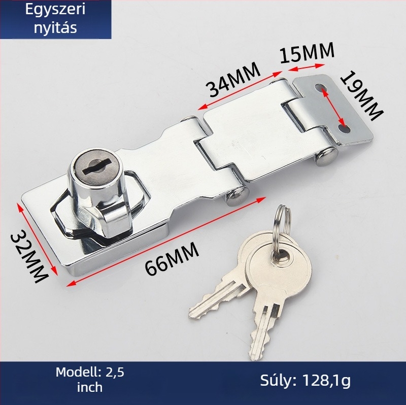 Gu Rui ötvözet hosszított zárómechanizmus fiókos szekrényekhez – hosszított modell, modern minimalist stílus