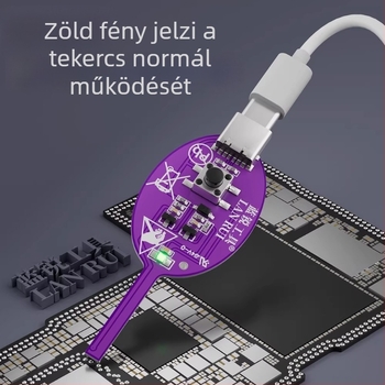 Lan Rui induktivitás-detektor mobiltelefonos alaplap javításához és diagnosztikához; származás Shenzhen, Kína; alkalmazási terület: elektromos eszközök