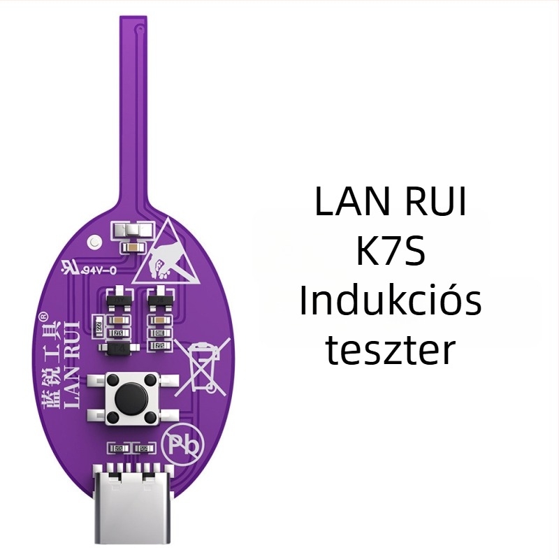Lan Rui induktivitás-detektor mobiltelefonos alaplap javításához és diagnosztikához; származás Shenzhen, Kína; alkalmazási terület: elektromos eszközök