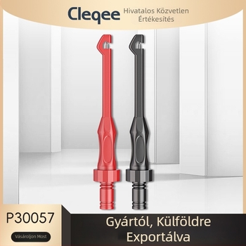 Próbaszonda hátsó csatlakozós kampóval – Cleqee P30057 | Törésmentes threading, Gyors átszúrás