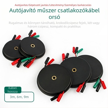 Autóvillamossági multiméter hosszabbító kábel és tesztelő vezetékek, tekercs