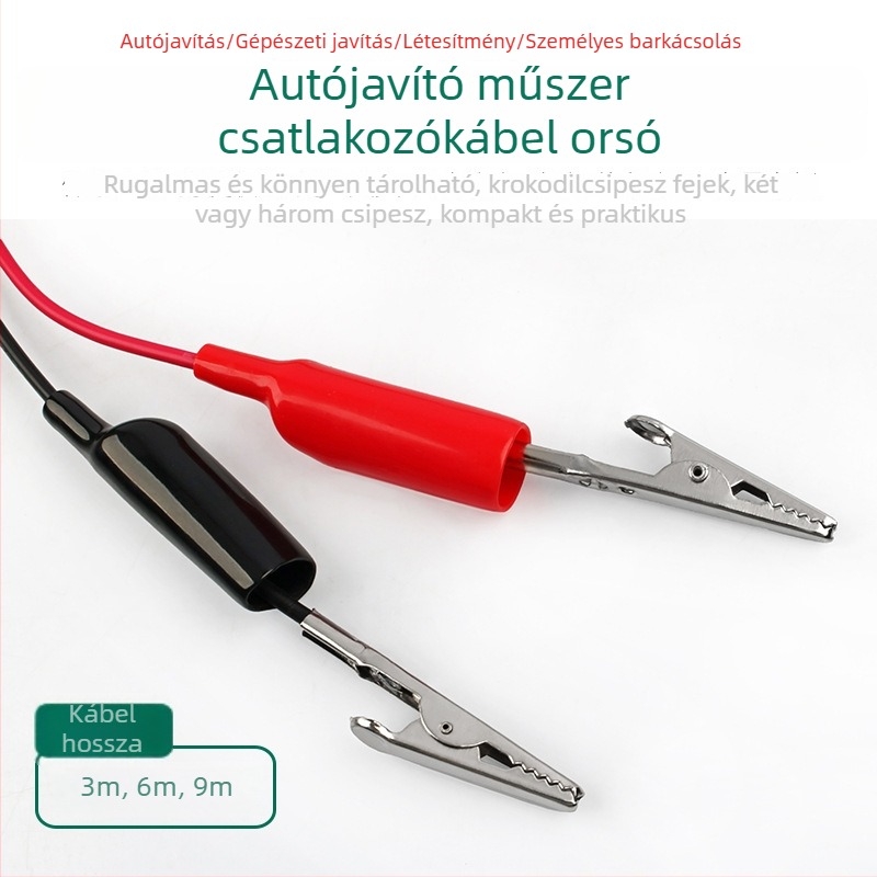 Autóvillamossági multiméter hosszabbító kábel és tesztelő vezetékek, tekercs