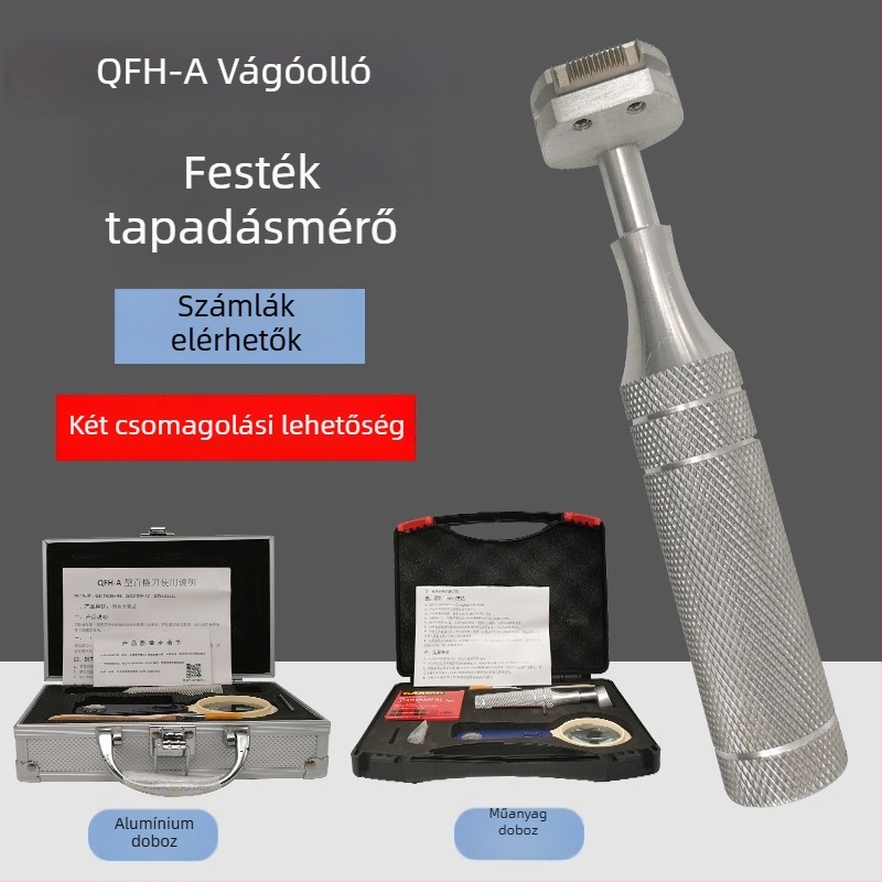 QFH rácsos jelölő kés, 1 mm-es penge, rácsvezető és festék tapadás teszter