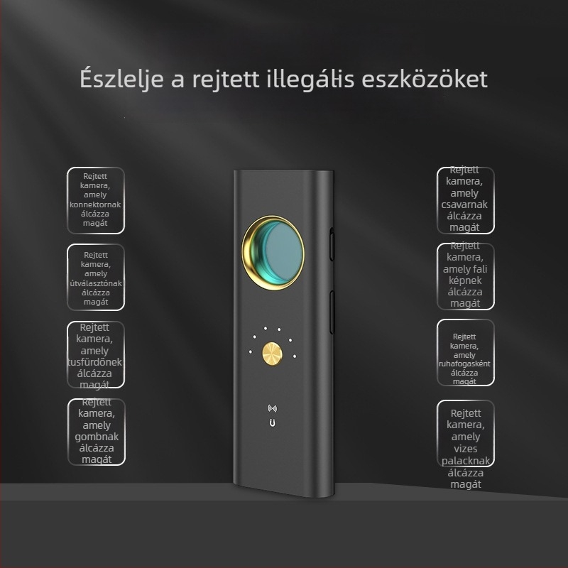 R35 vezeték nélküli jeldetektor GPS-szkennerrel a megfigyelés és rejtett kamerák felismerésére
