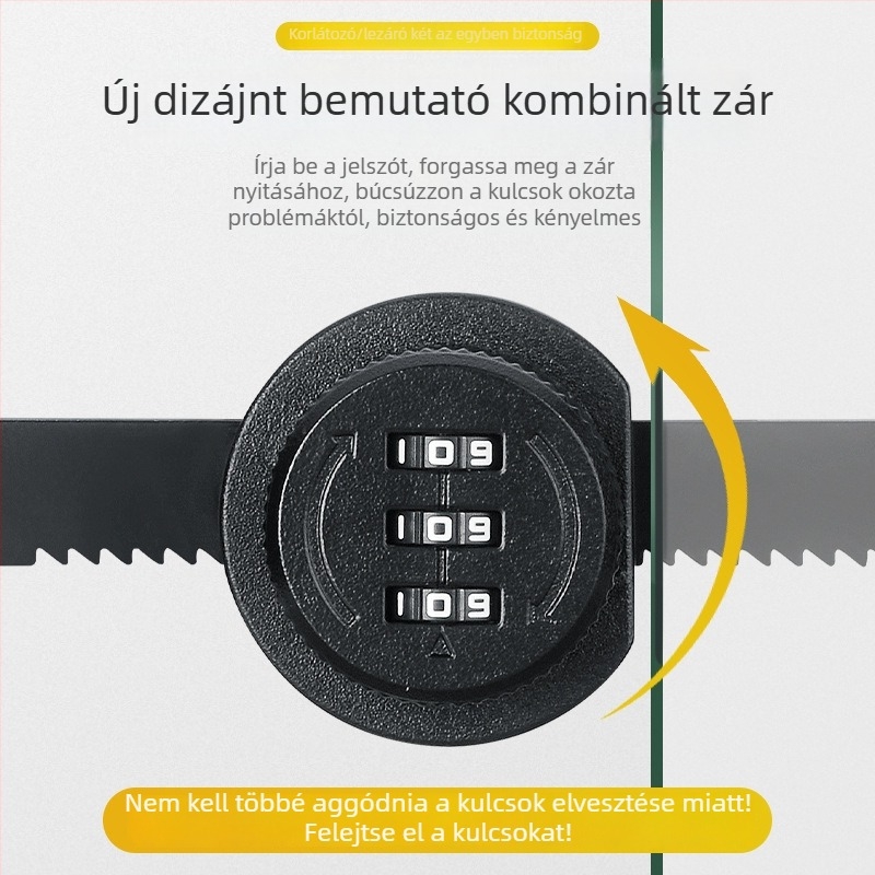 Üveg csúszó szekrényajtó zár – Modell 318 recés, anyag: cinkötvözet, vitrínákhoz, Le Tai's Home márka, modern és letisztult dizájn