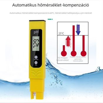 Hordozható pH-tesztelő automata hőmérséklet-kompenzációval, építőipari alkalmazáshoz, vízminőség és élelmiszer-tesztelés, érzékeny mérőfej — Record work