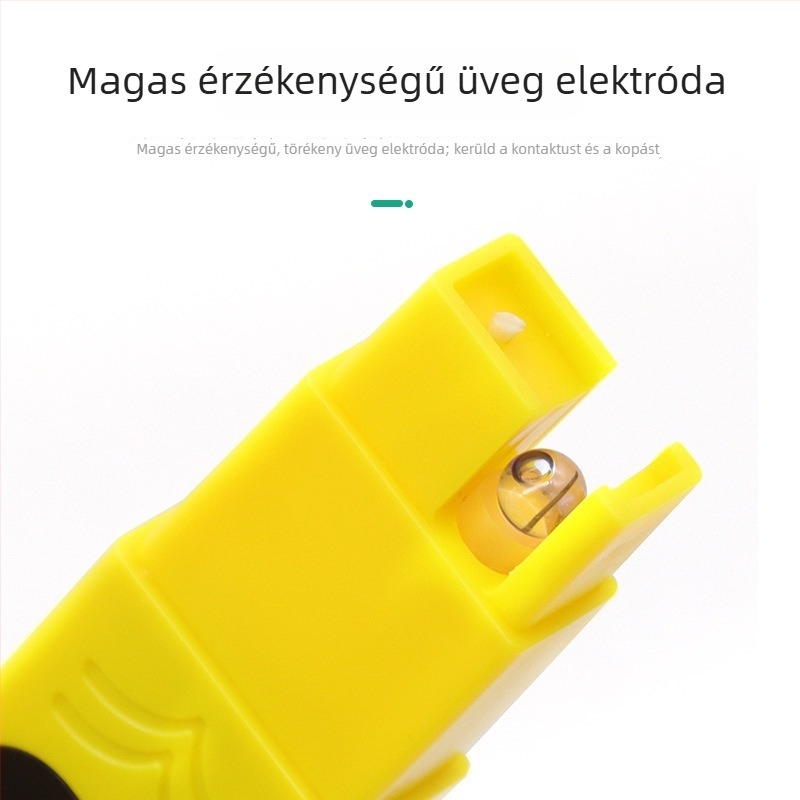 Hordozható pH-tesztelő automata hőmérséklet-kompenzációval, építőipari alkalmazáshoz, vízminőség és élelmiszer-tesztelés, érzékeny mérőfej — Record work