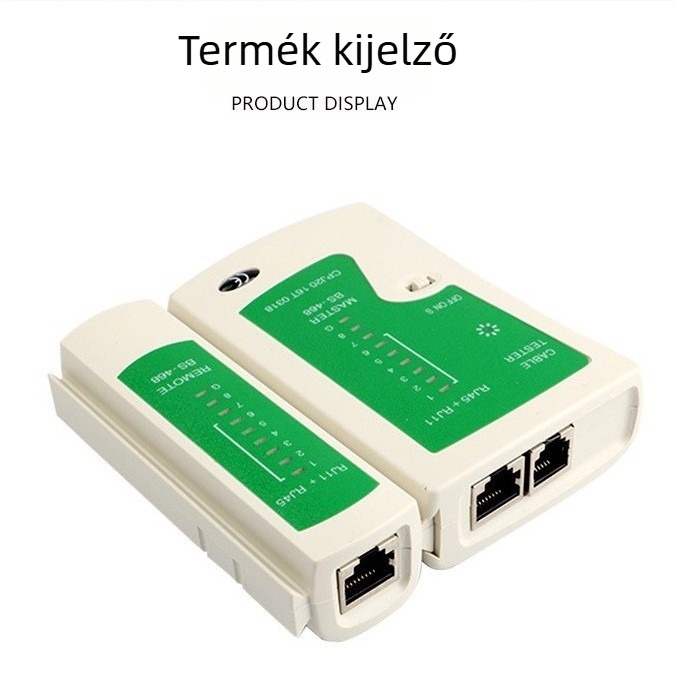 Mérőeszköz hálózati teszthez Waldnews NS486AT-1 a hálózati kábel és a telefonvonal kapcsolatok tesztelésére; piacra kerülés éve 2023; 1 év garancia; OEM elérhető