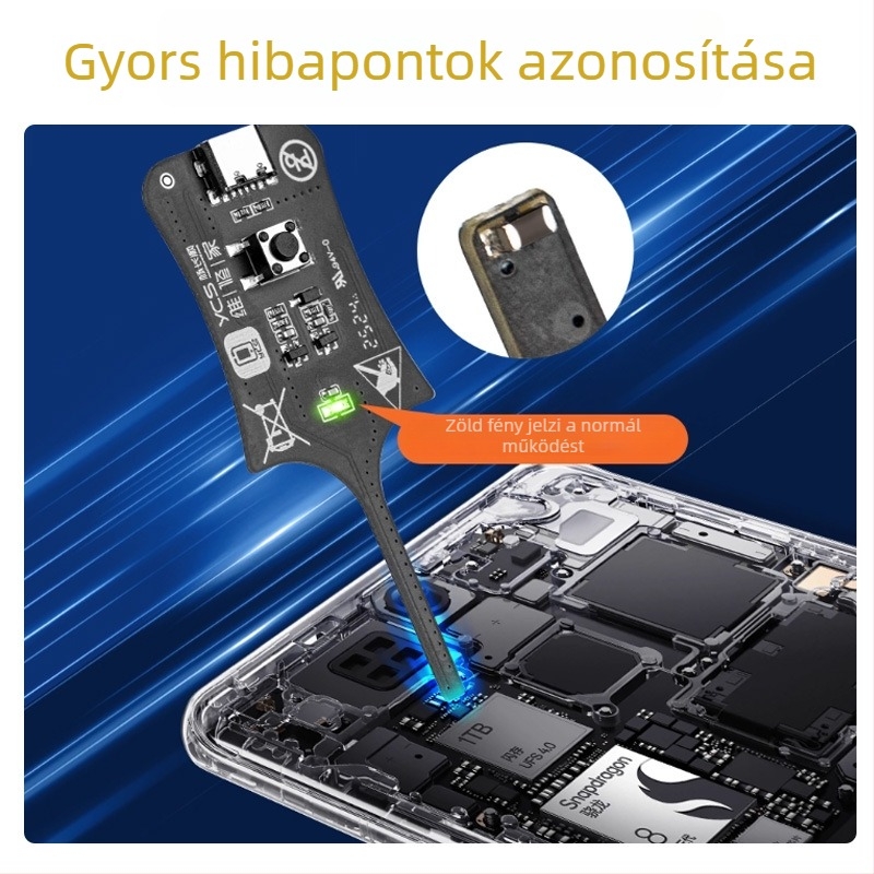 Mobiltelefon alaplapi érzékelő teszter – magas precizitású elektromágneses érzékelő a hibák diagnosztizálásához