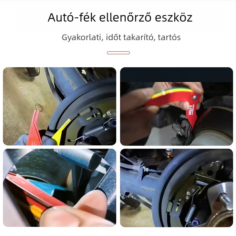 Fékbetét vastagságmérő, Yishun, acél Nr. 45
