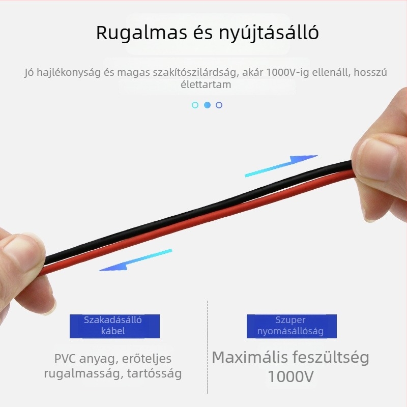 16-in-1 multiméteres tesztvezetékek készlet: banánfejű csatlakozók, krokodilcsipeszek, U-formájú végcsipeszek