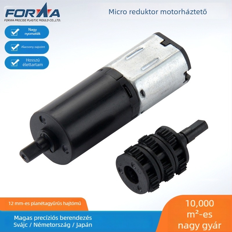 Forwa mikró kefés DC motor PA66 ház, DC 36V alatt, ISO 9001 tanúsítvány