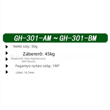 GH-301AM Megvastagított push-pull gyors clamp eszközteszteléshez; Gao dehua; Clamp típus: Egyéb rögzítők; Anyag: magas széntartalmú acél; Alkalmazás: tesztállvány