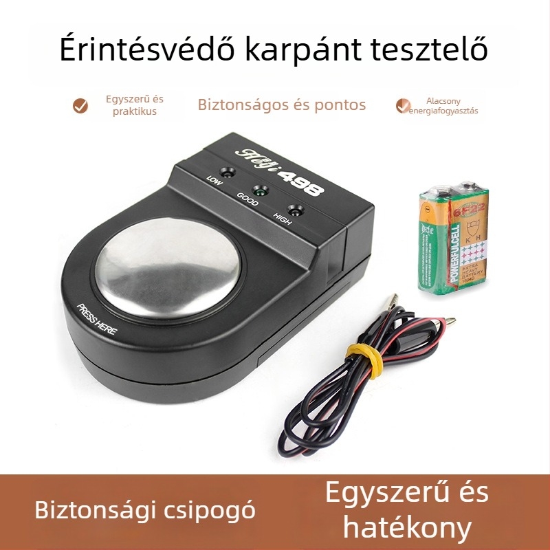 Anti-sztatikus csuklópánt teszter vezetékes és vezeték nélküli opciókkal — elektrostatikus tesztelés, Heyi márka, Tester sorozat