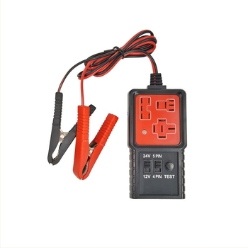LED autórrelé teszter, 4/5 tűs, 12V-24V, nagy precizitás