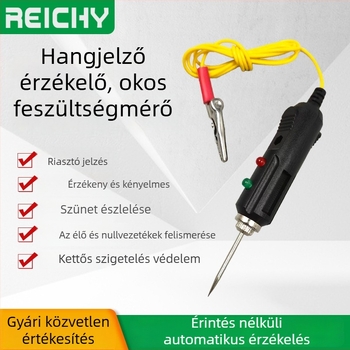 Gépjármű feszültségjelző mérő — multifunkciós két színű LED teszt tollal és riasztóval