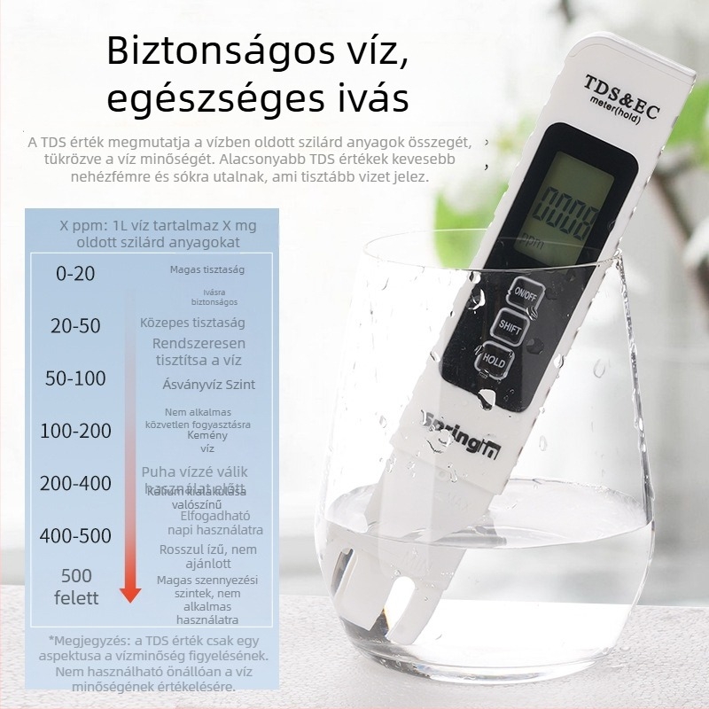 MIUS három az egyben multifunkcionális TDS vízminőség-tesztelő toll akváriumhoz