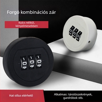 Gurui 9542 – Fiókos szekrényzár, mechanikus kombinációs zár, cinkötvözet, modern minimalist stílus