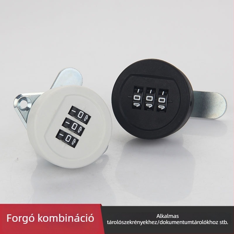 Gurui 9542 – Fiókos szekrényzár, mechanikus kombinációs zár, cinkötvözet, modern minimalist stílus