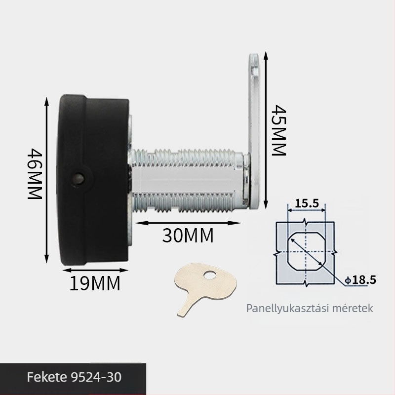 Gurui 9542 – Fiókos szekrényzár, mechanikus kombinációs zár, cinkötvözet, modern minimalist stílus