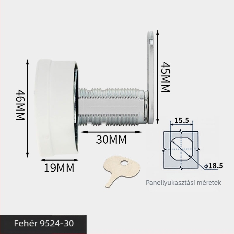 Gurui 9542 – Fiókos szekrényzár, mechanikus kombinációs zár, cinkötvözet, modern minimalist stílus