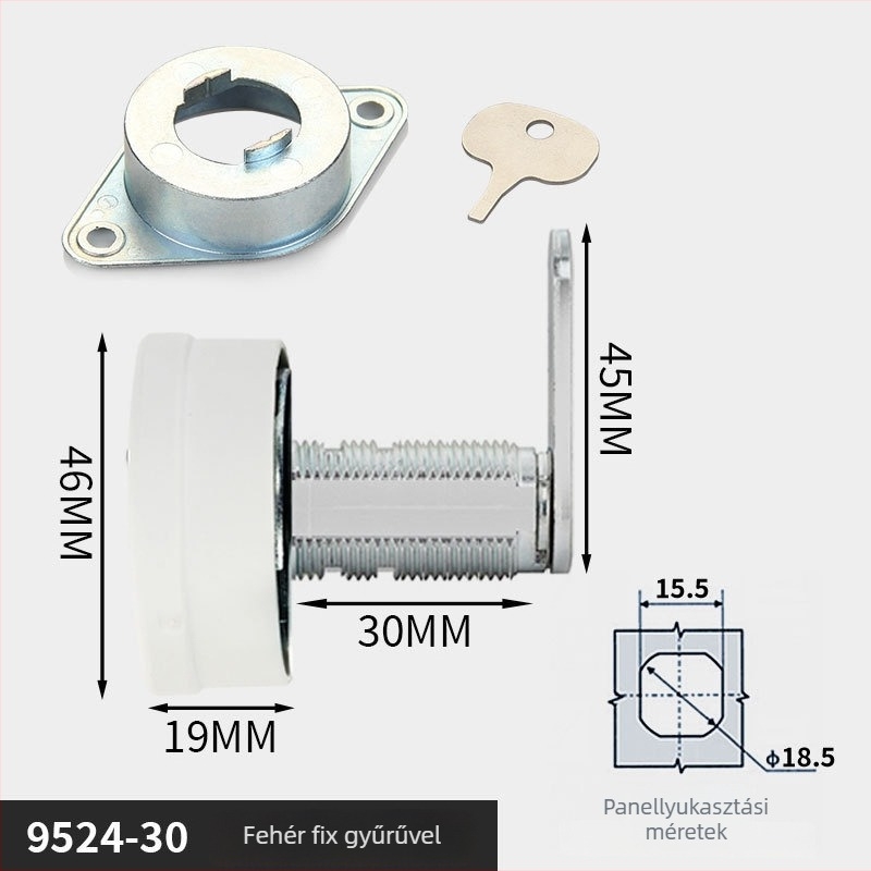 Gurui 9542 – Fiókos szekrényzár, mechanikus kombinációs zár, cinkötvözet, modern minimalist stílus